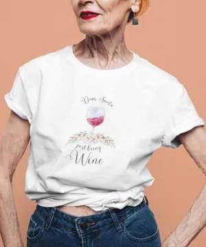 🍷💌 Dear Santa, Just Bring Wine 🎅🎄 - Women's Softstyle Tee