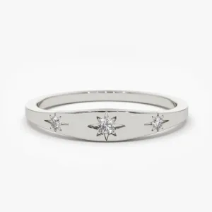 0.06 CTW Minimalist Lab Grown Diamond Wedding Band
