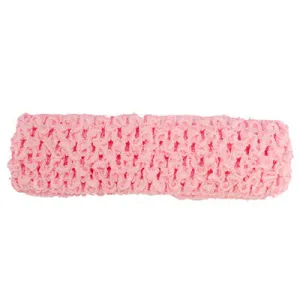 1 1/2" Pink Crochet Headband