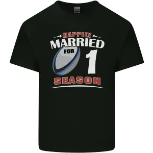 1 Year Wedding Anniversary 1st Rugby Mens Light Cotton T-Shirt