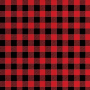 100% Cotton Flannel Fabric | 60 inches Wide | Sold By The Yard | Blanket, Pillowcases, Quilting, Sewing, PJ, Shirt, | Red & Black