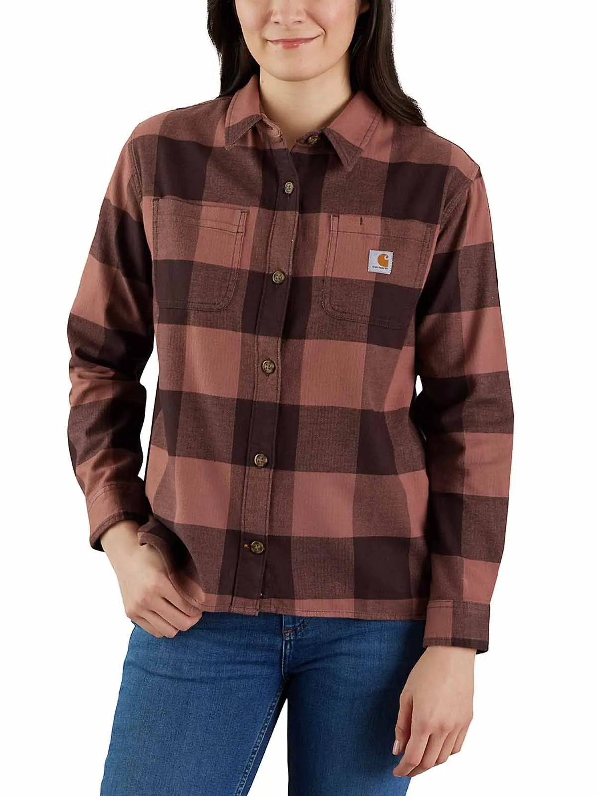 105574&#x20;Women&#x27;s&#x20;Work&#x20;Shirt&#x20;Flannel&#x20;Plaid&#x20;-&#x20;Carhartt