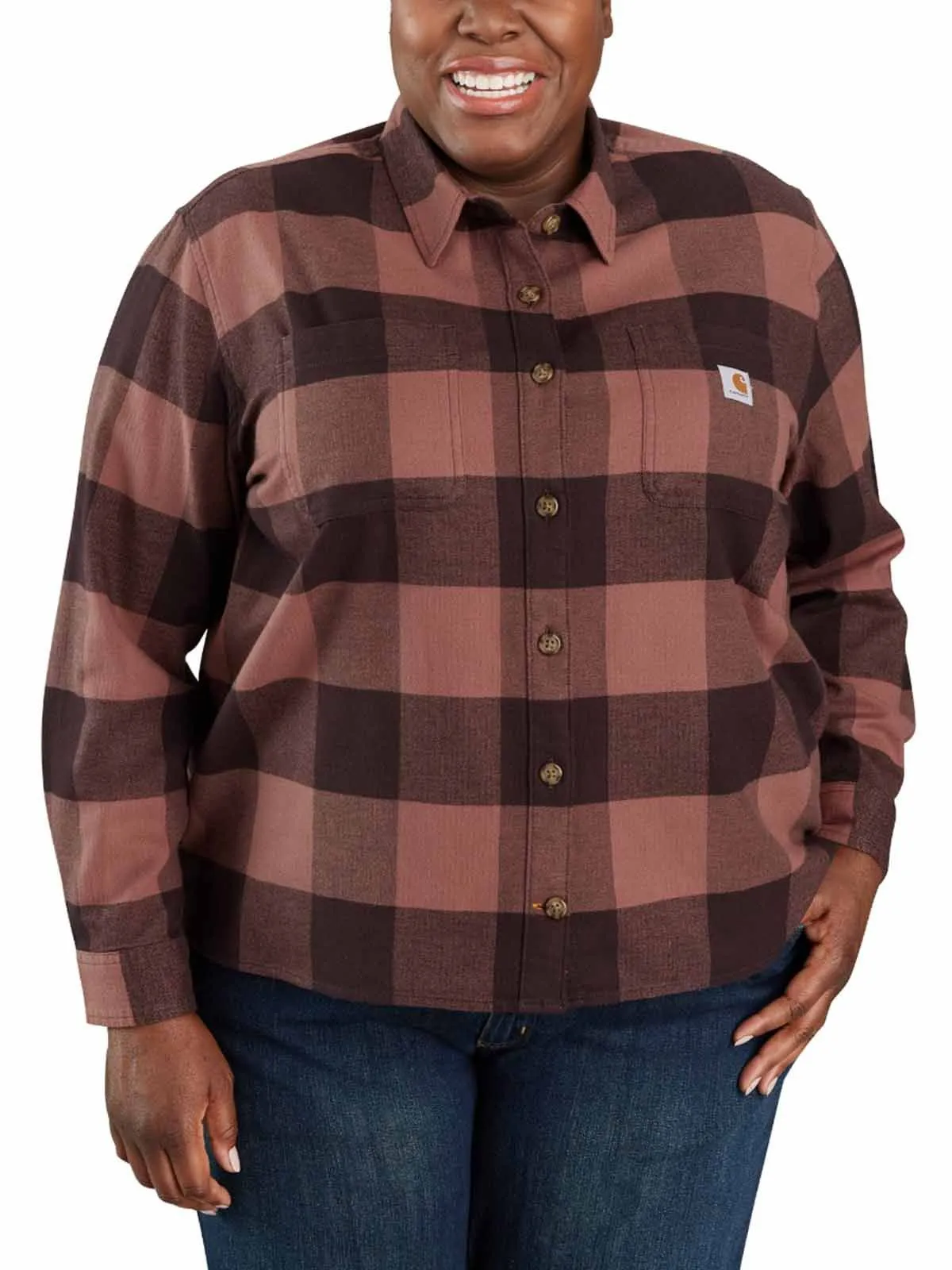 105574&#x20;Women&#x27;s&#x20;Work&#x20;Shirt&#x20;Flannel&#x20;Plaid&#x20;-&#x20;Carhartt