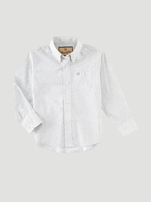 10BGB964Q - Wrangler Boy's Classic Long Sleeve Button-Up Shirt