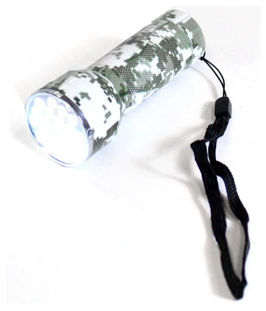 12 Piece Display of 21-LED Flashlights in Desert-Sand Camouflage :(Units= 2)