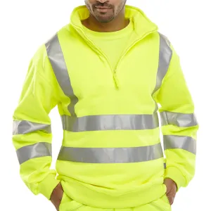 1/4 Hi-Vis Zipped Sweatshirt - BSZSSENSY