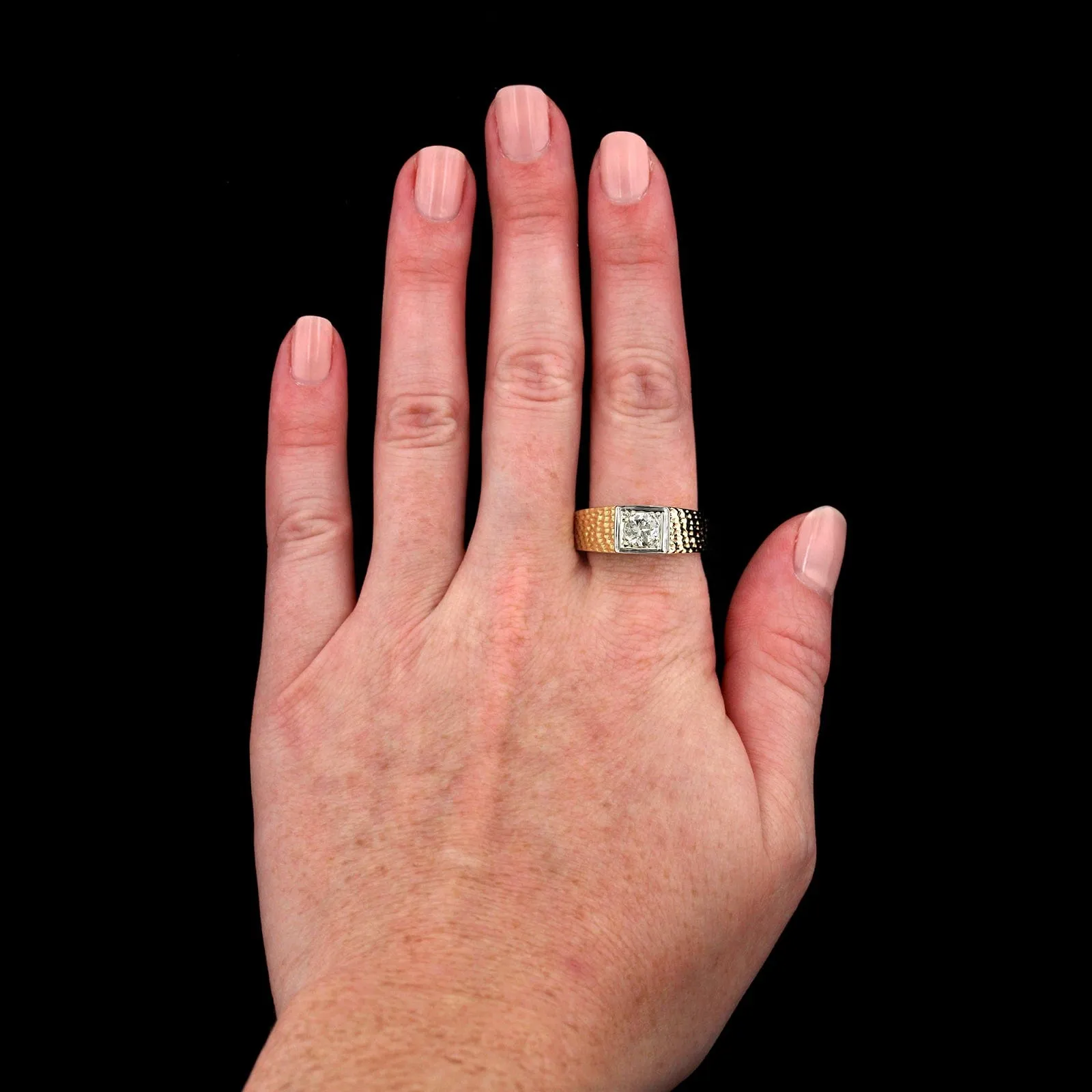 14K Two-tone Estate Diamond Ring