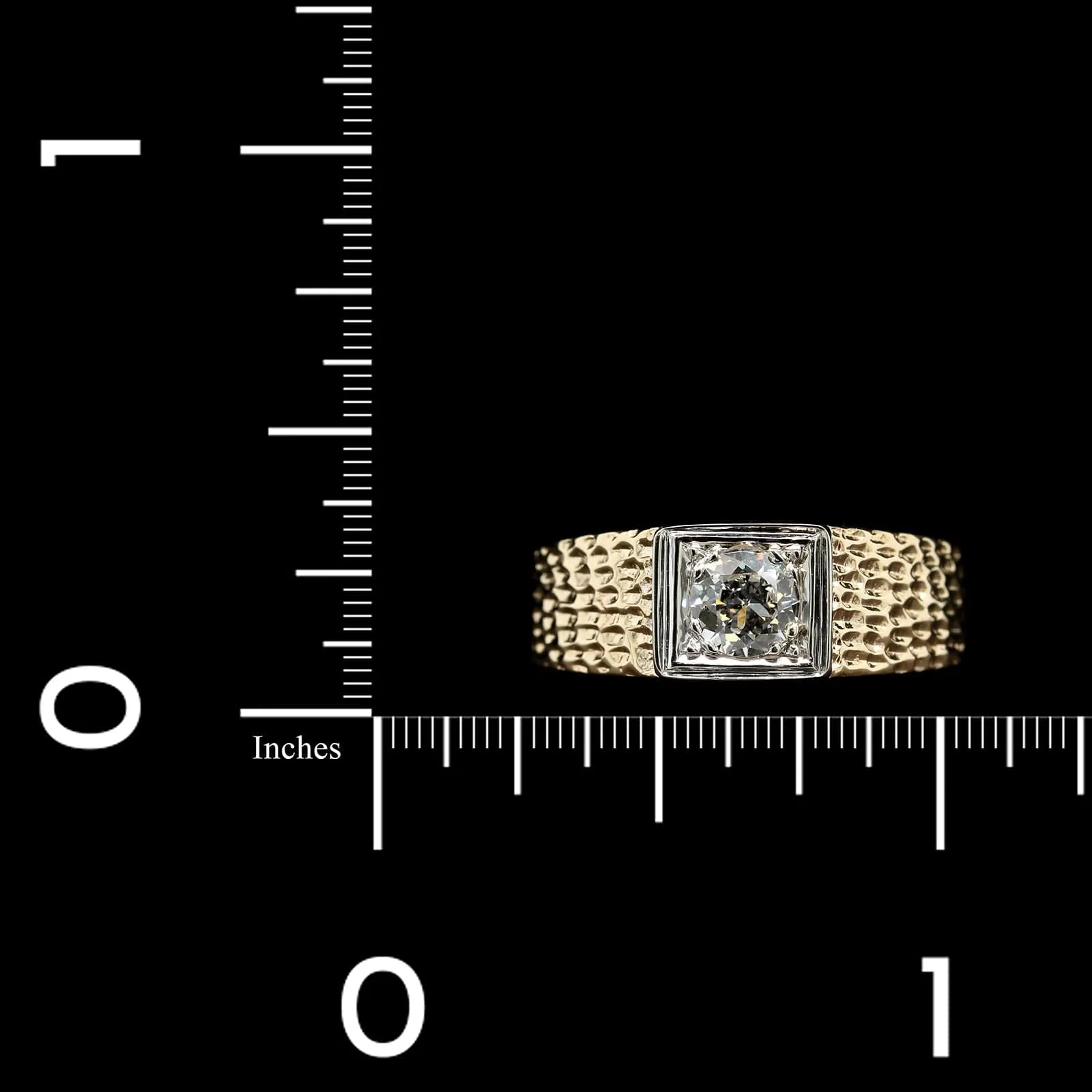 14K Two-tone Estate Diamond Ring