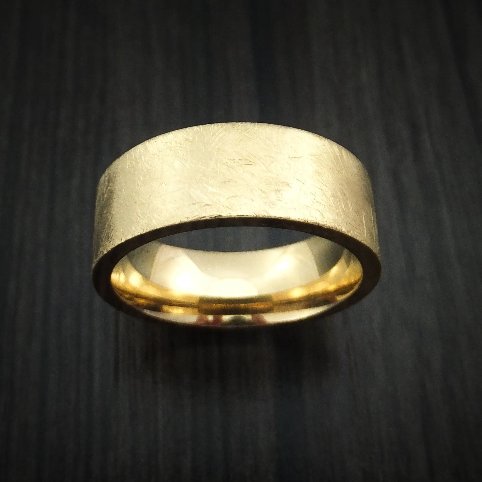 14K Yellow Gold Classic Style Wedding Men's Band Custom Made
