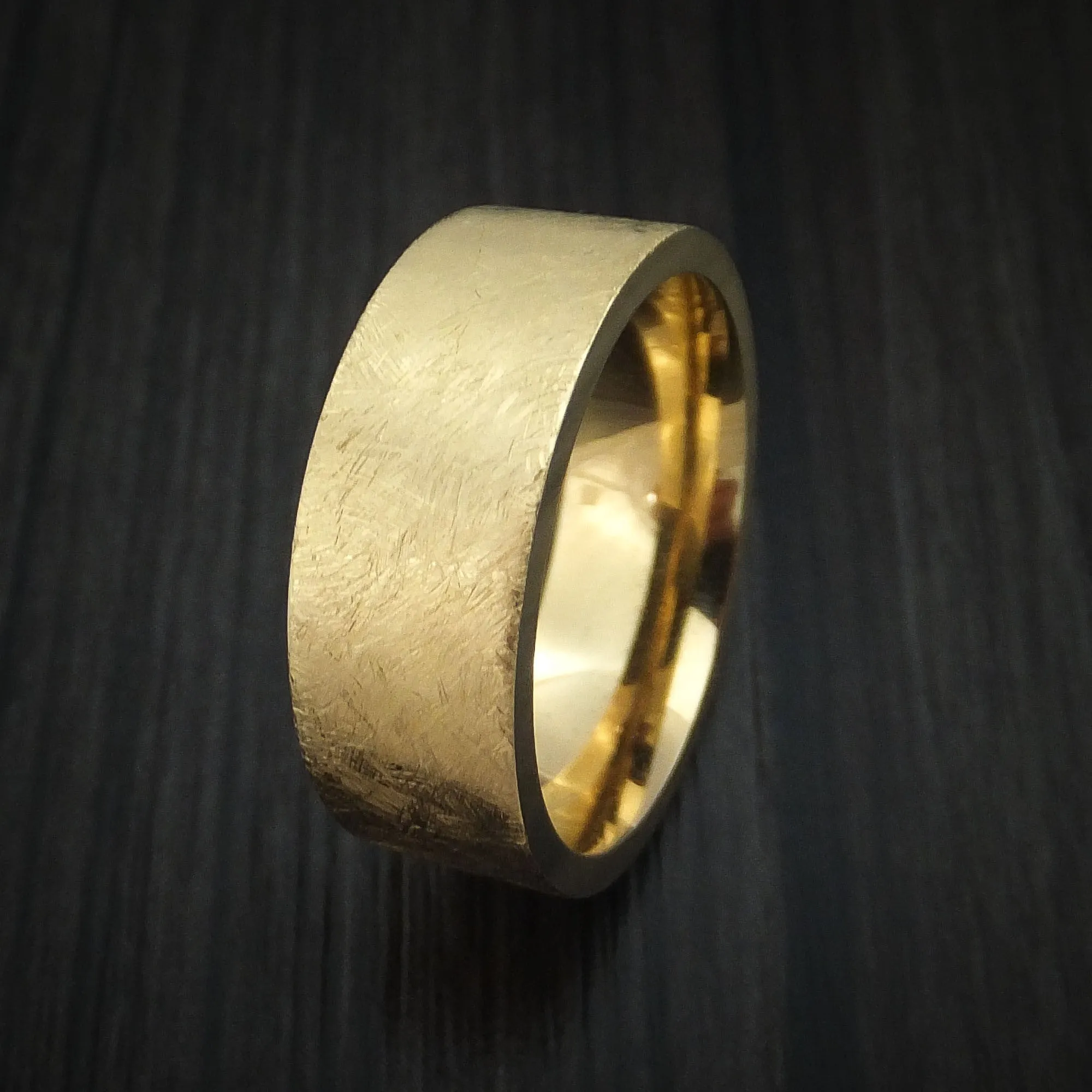14K Yellow Gold Classic Style Wedding Men's Band Custom Made