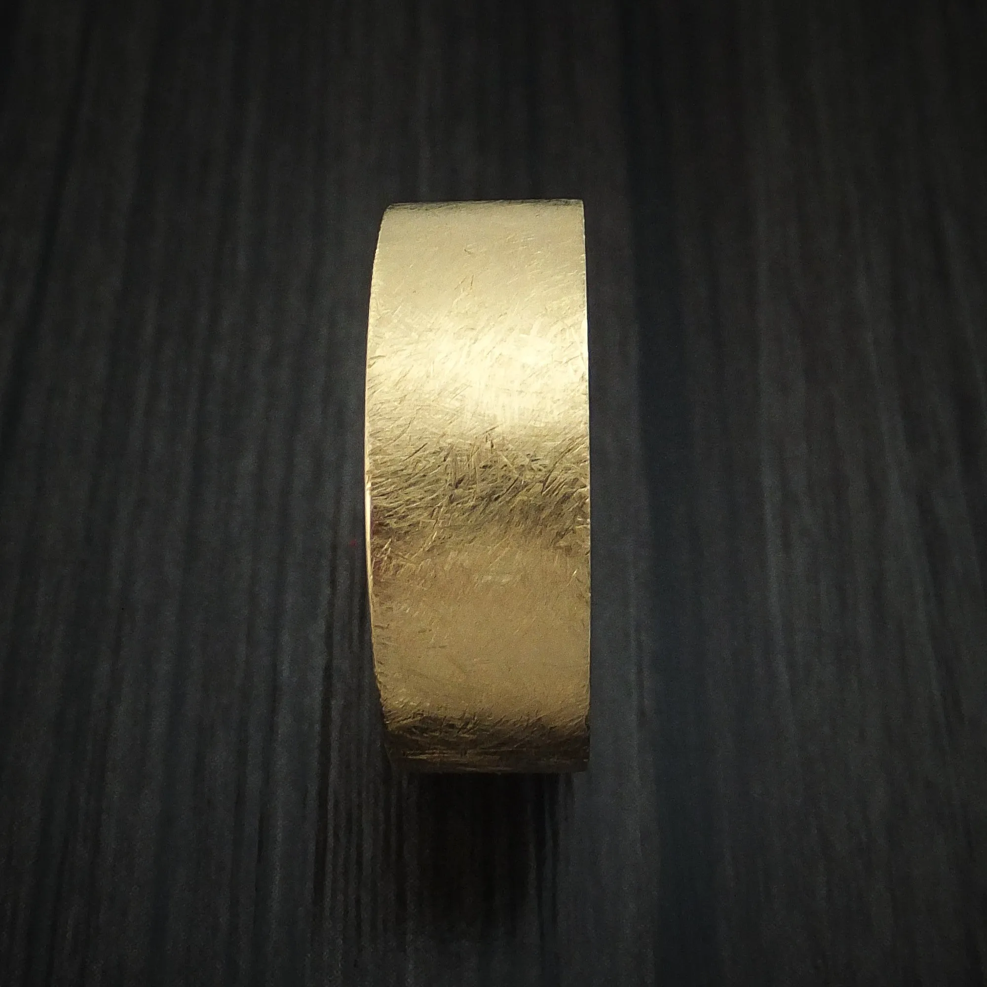 14K Yellow Gold Classic Style Wedding Men's Band Custom Made