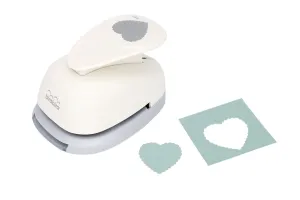 1.5 inch Scalloped Heart Lever Action Craft Punch, Valentine’s Day Punch, for Paper Crafting Scrapbooking