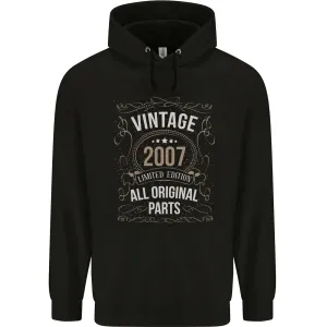 17th Birthday Limited Edition 2007 Mens 80% Cotton Hoodie