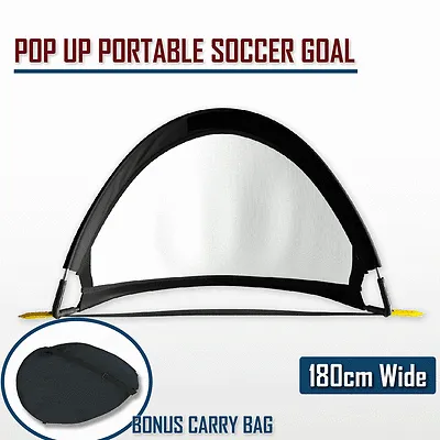 180cm Portable Pop Up Football Soccer Goal Foldable Elite