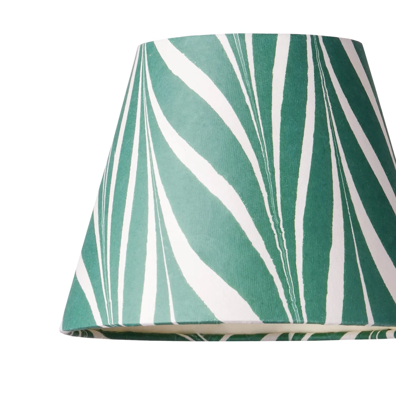 18cm pendant shade in green Savio hand made marble paper