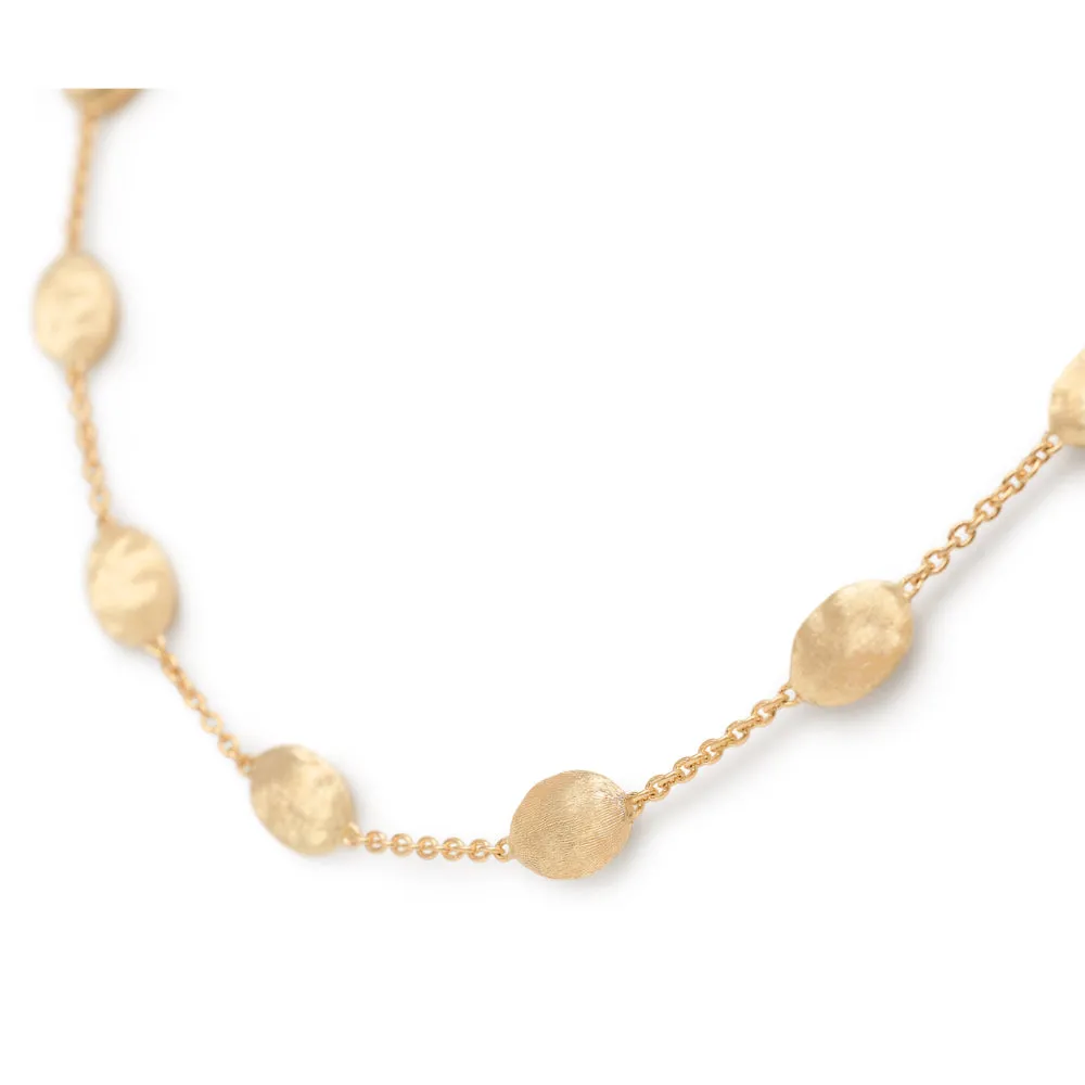 18K Gold Siviglia Medium Adjustable Station Necklace
