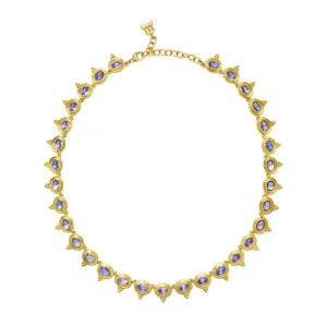 18K Tanzanite Temple Necklace