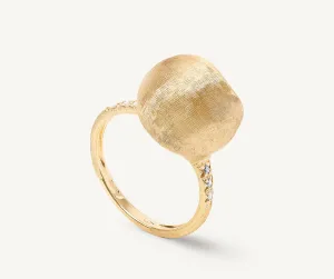 18K YELLOW GOLD & DIAMOND RING FROM THE AFRICA COLLECTION