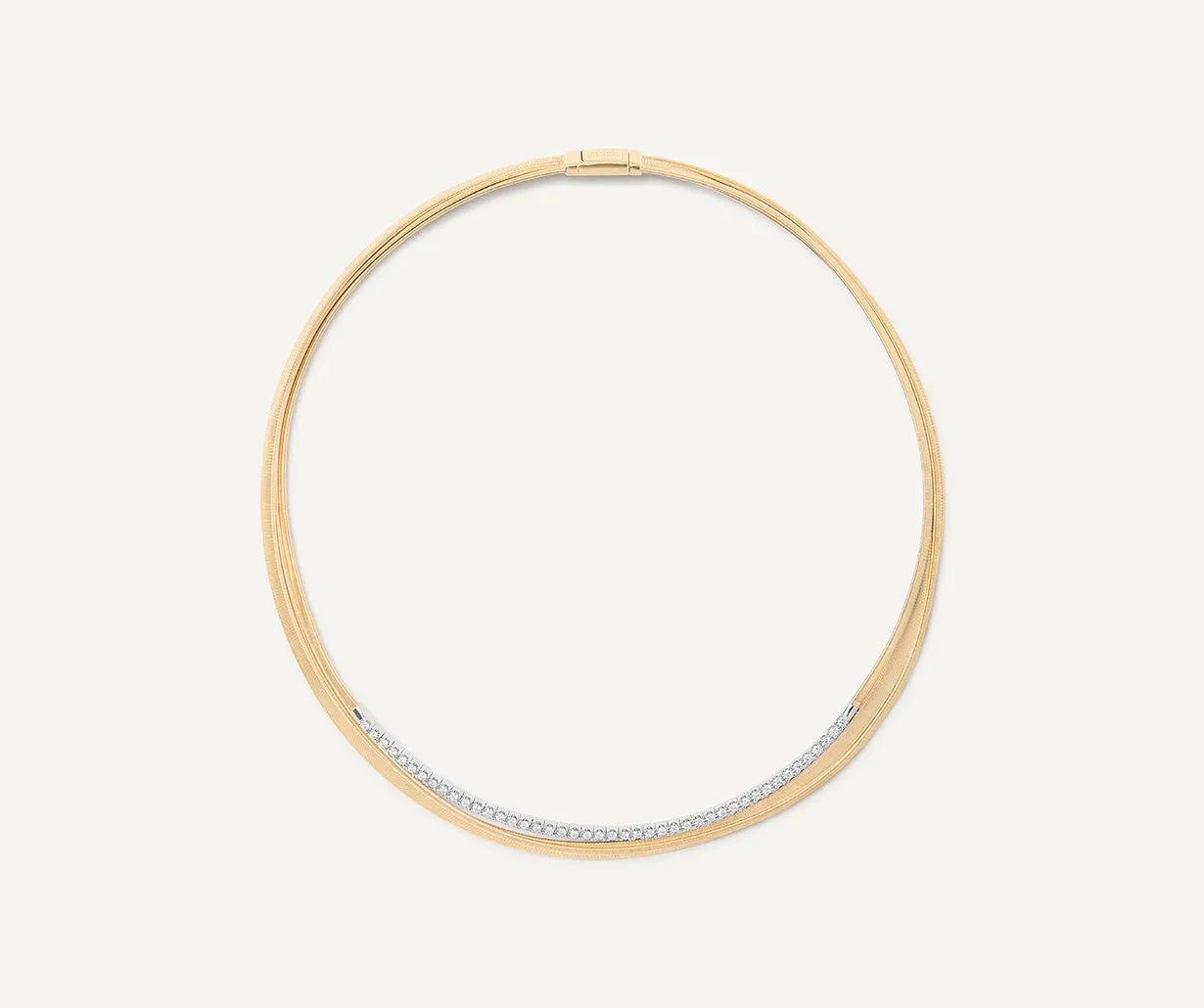 18K Yellow Gold Collar With Diamonds