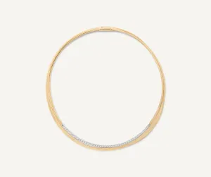 18K Yellow Gold Collar With Diamonds