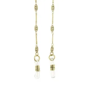 1928 Jewelry Chain Filigree Eyeglass Holder Chain Necklace 30"