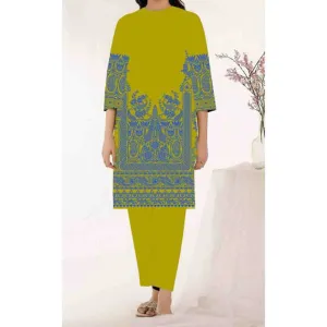 1PC- Unstitched Printed Khaddar Shirt PW3400