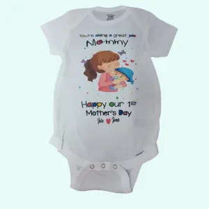 1st Mothers day Onesie  |  Baby Shower Gift |  Unique Baby Gift | Mother's day Onesie | Baby Clothes