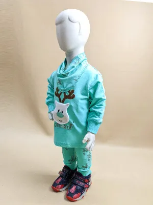 1Yr - 4Yrs Bear Ferozi Suit For Kids BS105
