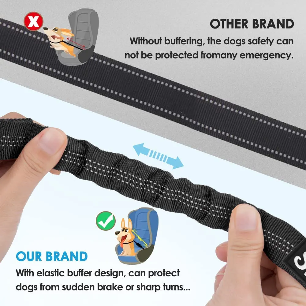 2-in-1 Dog Seatbelt | Black