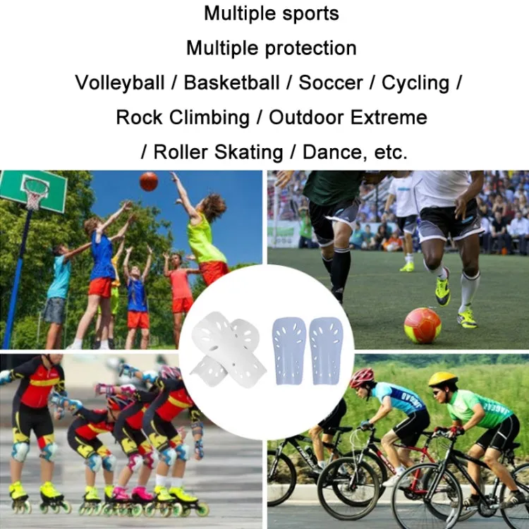 2 Pairs Football Shin Pads Professional Game Training Sports Knee Pads, Color: HTB02 Blue L
