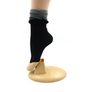 2 Pairs - Socks Breathable Thickened Classic Simple Soft Skin Friendly ( Large Size ) - H02621