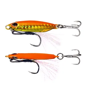 2 PCS HENGJIA Shore Casting Lead Fish Long-distance Casting Sinker Double Hook Lure, Size: 32g(2)