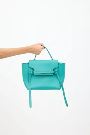 2017 Green Leather Micro Belt Bag