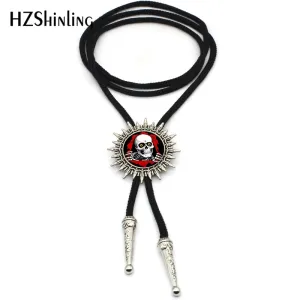 2017 Western Bolo Tie Antique Design Skull  Cowboy Bolo Tie for Men Neck Tie Suit Shirt Accessories Slide Adjustable