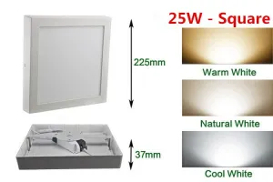 2018 new LED Downlight 9W 15W 25W Square Led Panel Light Surface Mounted Led Downlight   Drivers