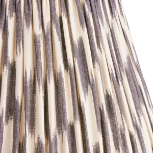 20cm empire silk ikat shade in black and cream Atlas