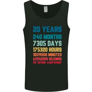20th Birthday 20 Year Old Mens Vest Tank Top