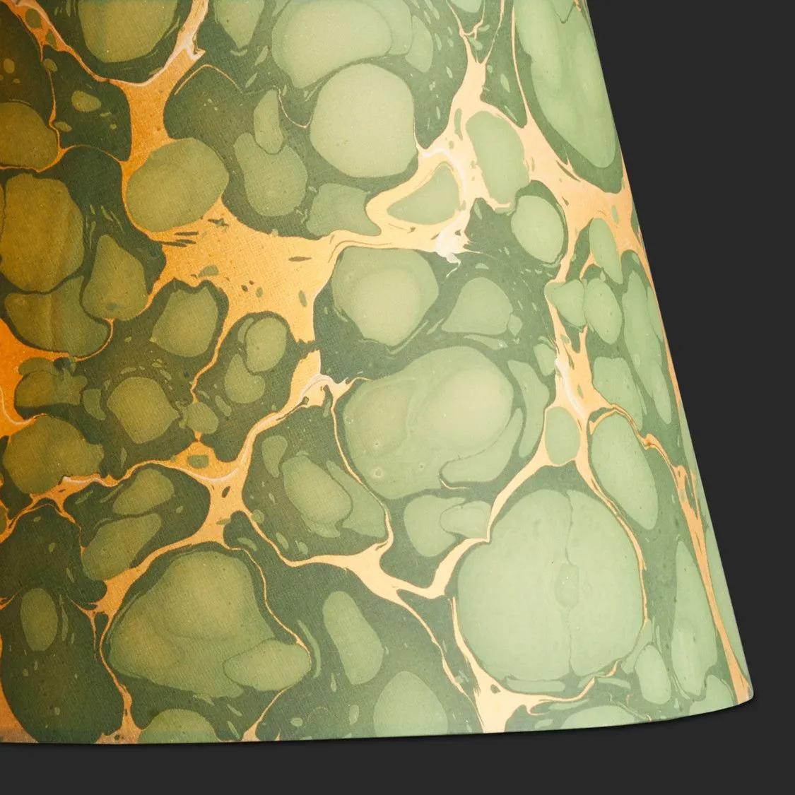 25cm empire hand made marble paper shade in foglia