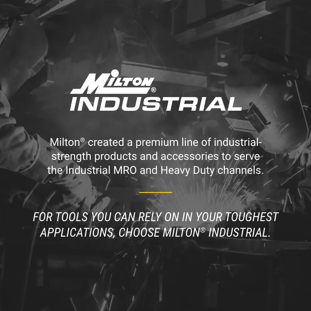 2755-2538SS - Milton® Industrial Stainless Steel Hose Reel Retractable, 3/8" ID x 25' EPDM Hose w/ 3/8" NPT, 300 PSI