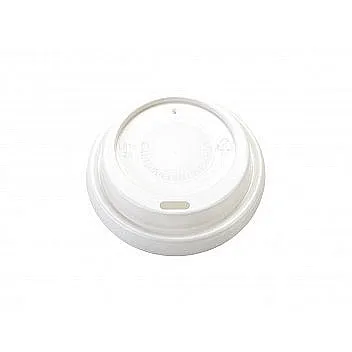 350ml Ripple Paper Coffee Cup Horizontal White with White Sip Lid 10pack