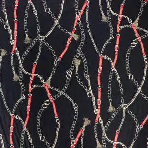 (35C) Straps and Chains Fabric