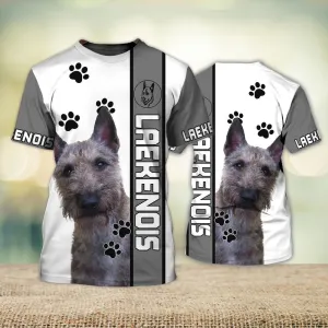 3D Dog T Shirts, Laekenois All Over Print T-Shirt, Gift For Pet Loves