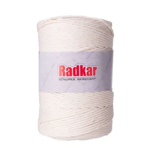3mm Ecru macrame twisted cotton cord