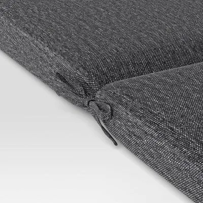 43"x21" Solid Woven Outdoor Chair Cushion Charcoal - Threshold