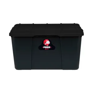 45L Pride Plastic Storage Utility Box Container Black
