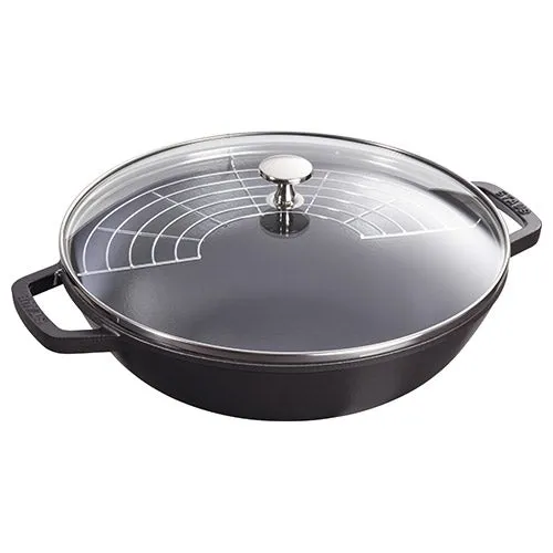 4.5qt Cast Iron Perfect Pan, Black Matte