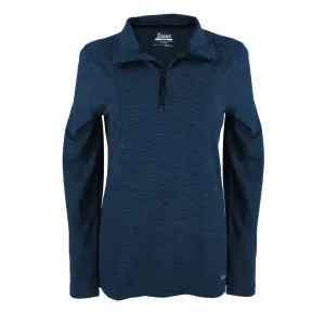48-Hour Zusa Women's Navy Heather Brisk Quarter Zip