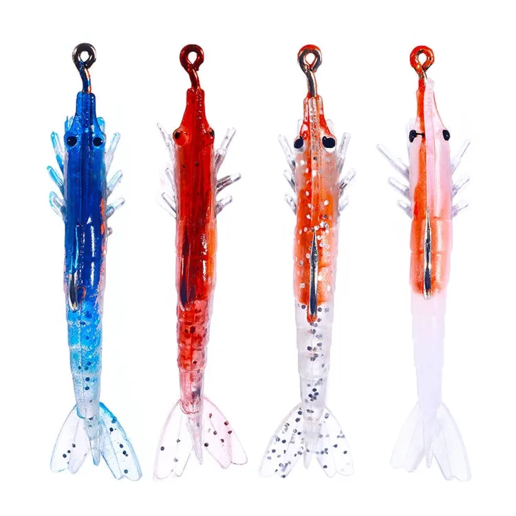 5 PCS / Bag HENGJIA SO077 6cm 3g Lead Wrapped Shrimp Soft Lure Sea Bass Fake Lure(1)
