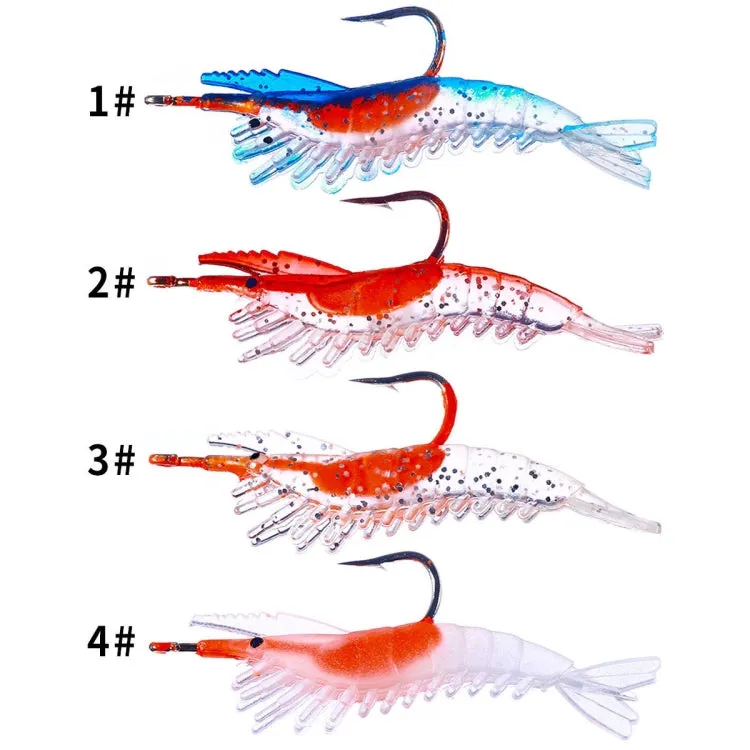 5 PCS / Bag HENGJIA SO077 6cm 3g Lead Wrapped Shrimp Soft Lure Sea Bass Fake Lure(1)