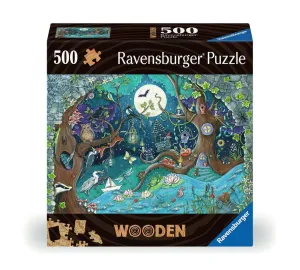 500 Piece Fantasy Forest Wooden Puzzle